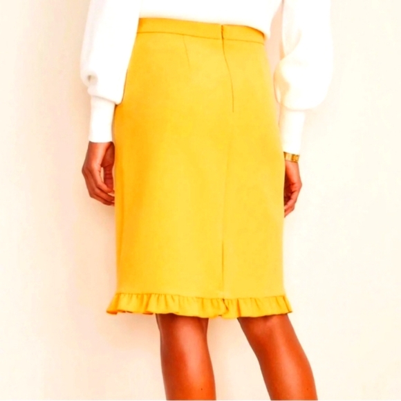 Ann Taylor Yellow Pencil Skirt size 6p NWT 🌟 host pick 🌟 - Picture 7 of 7